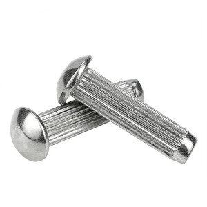 10 pièces/sac Rivets pleins à tête ronde en acier inoxydable 304 de haute qualité M2 M2.5 M3 M3.5 M5 Rivets pleins à tête ronde GB827 - Product Image 1