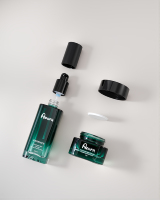 Ensemble de flacons carrés pour soins de la peau 120ml 100ml 40ml 50g Vaporisateur cosmétique Pompe en verre Bouchon à vis compte-gouttes Flacon pour crème pour le visage Lotion