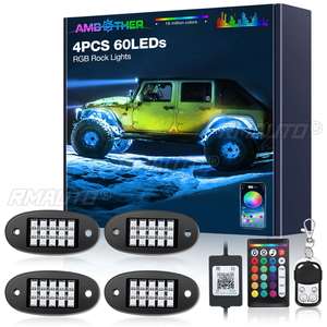Bande lumineuse LED flexible RGB pour sous-voiture, éclairage d'ambiance sous le châssis avec télécommande via application, lampes décoratives néon pour voiture - Product Image 6