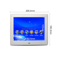 Vorteile 8 "Digitaler Bilderrahmen Full HD-Display Intelligenter elektronischer Foto rahmen Hoch auflösender Musik kalender Zeit fernbedienung