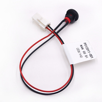 Konektor MX1.25 2 Pin Tahan Air untuk Kabel Harness Otomotif, Perakitan Kabel Saklar Tombol Berulir Bulat Kustom OEM