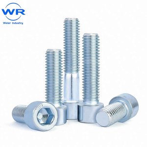 Tornillos de Cabeza Hexagonal DIN912 en Azul y Blanco Zincado, Pernos Cilíndricos con Recubrimiento de Zinc - Product Image 1