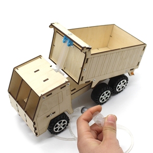 OKYN-G6716 Kit Fai-da-Te Camion Ribaltabile in Legno, Giocattolo Educativo Idraulico Creativo per l'Apprendimento e il Gioco - Product Image 4