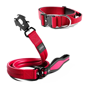 360 स्विस मेटल क्लिप नियोप्रोन पंड नरम हैंडल नायलॉन पालतू कुत्ते कॉलर सेट के साथ कुत्ते का पट्टा - Product Image 1