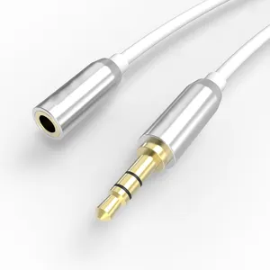 High Quality Custom Hi-Fi Sound Nylon Braided Male Gold Plated AUX Cord 3.5mm Stereo Auxiliary Audio AUX Cable