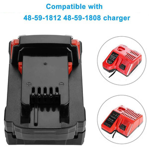 Batería Recargable de Iones de Litio de 18V para Taladro, Compatible con <span class=keywords><strong>Milwaukee</strong></span> <span class=keywords><strong>M18</strong></span> 48-11-1890, 48-11-1850, 48-11-1828, 48-11-1820 - Product Image 3