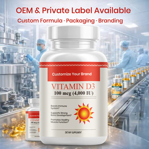 OEM/ODM <strong>Vitamin</strong> D3 <strong>50000</strong> IU K2 MK7 Softgel <strong>Vitamin</strong> <strong>d</strong> 3 Capsule for Bone Health Dietary Supplement Immune Support - Product Image 3
