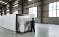 Déshydrateur alimentaire commercial BAOYANG pour fruits et légumes, four de séchage à gaz, économie d'énergie