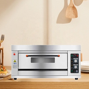 XYF-1KE-T loại phổ biến điện sàn Lò nướng thiết bị nướng bánh sàn đơn 2 khay lò thương mại cho bánh mì - Product Image 3