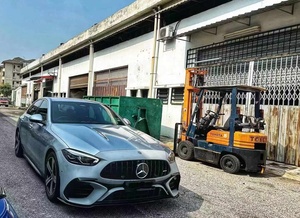 ชุดแต่งคุณภาพสูงสำหรับรถยนต์ C Class W206 C300 ปี 22-24 อัพเกรดเป็นชุดแต่ง C63 AMG ประกอบด้วยกันชนหน้า ฝากระโปรง และสเกิร์ตข้าง - Product Image 3