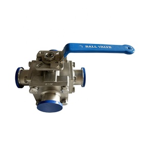 SS304 <b>Tri</b> <b>Clamp</b> Stainless Steel Four Way Non Retention Sanitary Ball - Product Image 4