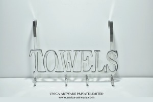 Best Quality Modern <b>Towel</b> Wall Storage Rack Decorative Metal Wall <b>Hook</b> Rack for Bathroom <b>Towels</b> and Home Interior Decor For Sale - Product Image 2