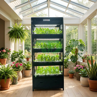 Équipement de culture hydroponique automatique multicouche NFT à 36 trous avec pompe, conception peu encombrante pour l'agriculture urbaine et le jardinage domestique