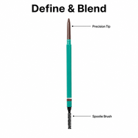 Pensil Alis Profesional dengan Spoolie, Bersertifikat ISO 22716 GMP ISO 9001, Teruji Stabilitas, Teruji Keamanan, Sesuai MSDS