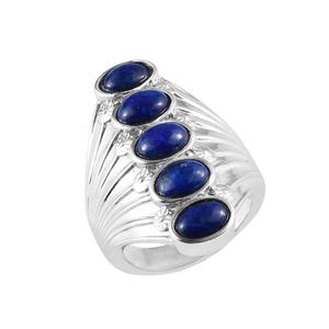 เครื่องประดับขายส่งแหวนพลอยแท้ Lapis ทำด้วยมือ925เงินสเตอร์ลิงเครื่องประดับของขวัญนิรันดร์ - Product Image 1