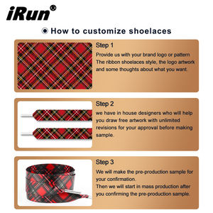 Cordones de zapatos IRun personalizados con degradado de Color ancho, cordones semitransparentes, hilo plano transparente para nieve, cordones de Organza de gasa - Product Image 2