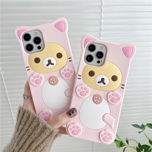 Vente flash - Coques de téléphone portable en silicone antichoc avec des designs de personnages de dessins animés 3D pour les modèles 17/16/15/14/13 Pro Max - Product Image 1