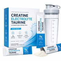 Poudre de créatine, électrolytes et taurine en sachets OEM – Pré-entraînement hydratant sans caféine pour la croissance musculaire (adultes)