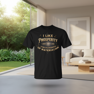 Camiseta I Like Prosperity, negra, unisex, talla mediana para adultos - Product Image 3