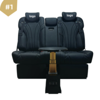 Canapé-lit séparable pour véhicule utilitaire avec siège aéro en cuir, design luxueux, confortable pour Vito, Toyota Sienna et SUV