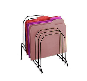 Black Metal Wire Constitutes a Stylish and Sturdy Multi Step File Organizer 8 <b>Large</b> Spaces Wire Collection File Organizer - Product Image 5
