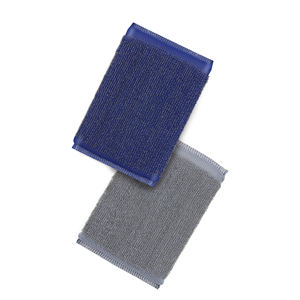 Fregador de acero inoxidable doble, 2 uds., esponja de limpieza de cocina duradera, fregador de ollas antiarañazos para el hogar - Product Image 3