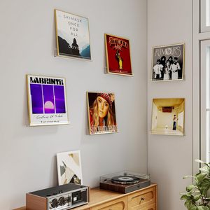 Étagère murale pour disques vinyles, lot de 6, support d'album en acrylique, présentoir, vente flash, cadres pour pochettes d'album, 12 pouces, 7 pouces, étagère pour CD - Product Image 5