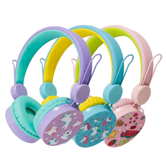 Over-ear Wired Headphone HIFI Deep Bass Stereo Earphone Foldable Life Headset for Kids Children