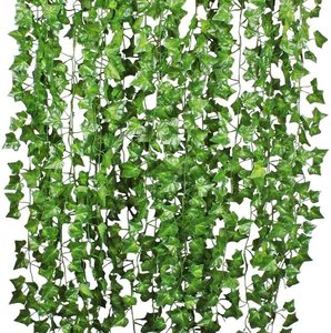 Las Populares Plantas Artificiales de Hojas de Vid Verde, Ideales para Cercas, Balcones, Jardines, Paredes del Hogar y Decoraciones de Boda - Product Image 5