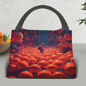 Sac isotherme de sac à lunch avec film d'aluminium personnalisé en tissu et polyester pour le stockage des aliments - Product Image 3