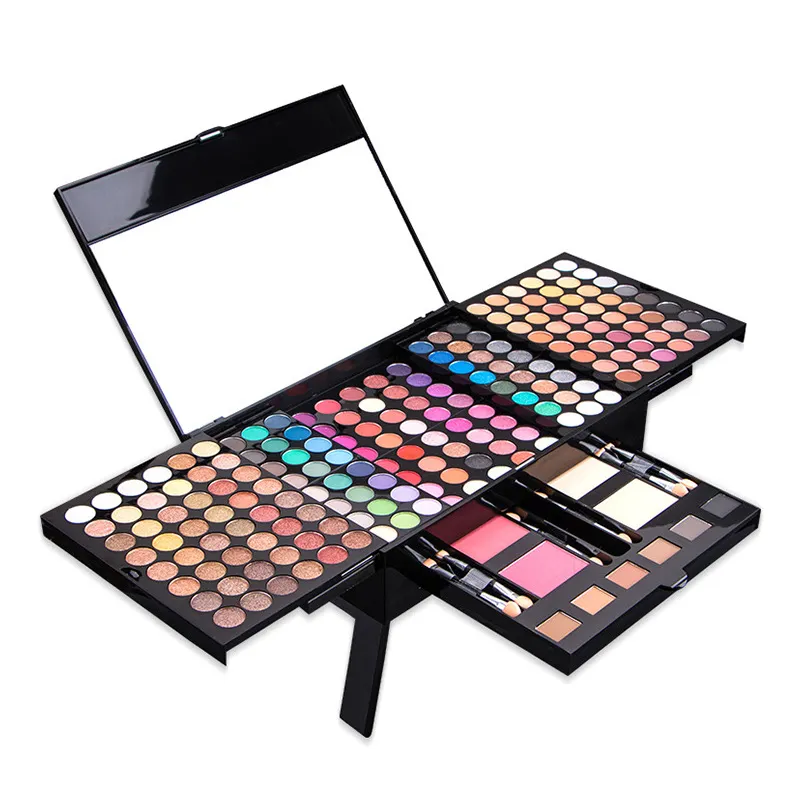 Conjunto de paleta de maquiagem multifuncional cosmética para presente de maquiagem profissional 194 cores