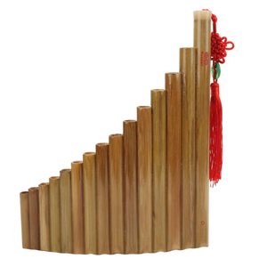 Flûte à bec à 15 tuyaux, clé Sol, instrument <span class=keywords><strong>de</strong></span> musique traditionnel chinois, Panpipes, instrument à vent en bois, main droite - Product Image 1