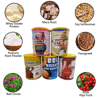 Poudre naturelle de Maca pour l'amélioration des fesses, supplément de prise de poids pour des hanches plus rondes, suppléments à base de plantes pour femmes, 300g