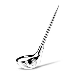 Luxury Golf Pen Stand <b>Clock</b> With Built In Timepiece <b>Desk</b> Accessory - Product Image 1