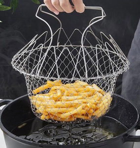 Harga Terbaik 304 Keranjang Koki Baja Tahan Karat Jaring Saringan Air Sayuran Bilas Uap - Product Image 6