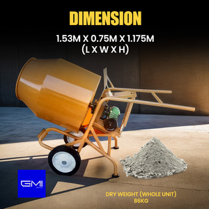 High Performance Mini Cement Mixer Malaysia Wholesale <b>Double</b> <b>Pillow</b> Bearing Motor Engine - Product Image 4