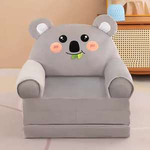 Sillón Infantil Multifuncional de Tres Capas Estilo Dibujos Animados JM1, Silla Convertible Plegable para Niños, Juguetes de Peluche para Animales para Jugar - Product Image 2