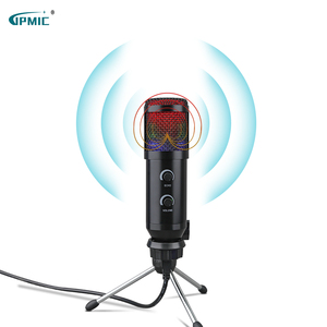 Micrófono USB Plug and Play para juegos para <span class=keywords><strong>PC</strong></span> Mac PS4/5, micrófonos de Podcast con Monitor de silencio RGB, reducción de ruido, micrófono con cable - Product Image 4
