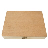 Vic Science Sample Storage Wooden Box Holds 30 Biological Microscope Slides (15x10.7x3.7cm)