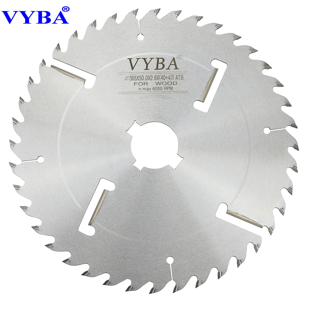 Пила циркулярная VYBA 355mmX(36 + 4)T TCT для резки зеленого и свежего дерева