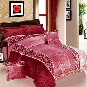 Vua kích thước 3d nổi phionex đuôi mô hình in thiết kế flannel lông cừu ủi/duvet cover/tấm ga trải giường/gối bộ đồ giường thiết lập - Product Image 4