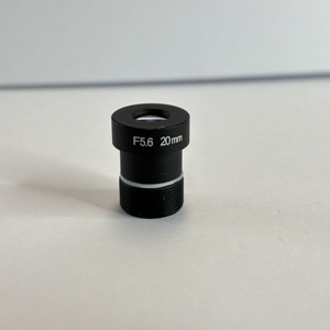 Sin distorsión 6mp 6 millones de píxeles F5.6 Iris 2/3 "Formato de imagen 20mm EFL M12 S Lente de montaje para inspección industrial - Product Image 4