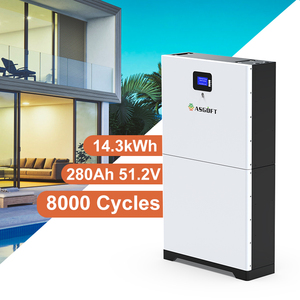 Stock Allemagne ASGOFT Système de Stockage d'Énergie Domestique 15kWh 14.3kWh LiFePO4 Batterie Lithium-ion 48V 280Ah pour <span class=keywords><strong>Solaire</strong></span> - Product Image 2
