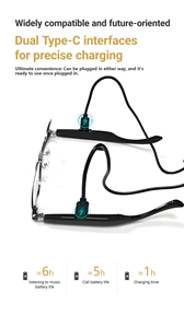 Nuevo F20 Batería de larga duración Gafas de moda de alta calidad para <span class=keywords><strong>escuchar</strong></span> Traducción en tiempo real Gafas AI Reproducción de música Gafas inteligentes - Product Image 3