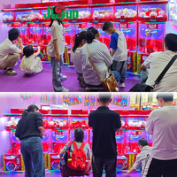 Distributeur de balles à monnayeur sur le thème Fantaisie Étoile Cosmique avec capsules à prix et bandes lumineuses LED pour salles d'arcade