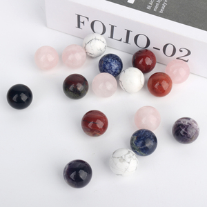Wholesale Natural <b>Crystal</b> <b>Ball</b> 2cm Rose Quartz Amethyst Obsidian Mini Sphere for Healing - Product Image 1