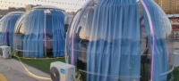 Coupe-vent Star Room Extérieur Dôme Insonorisé Gonflable Clair Grande Tente À Vendre Pliable Bulle Maison Événement Pour Enfants Et Adultes
