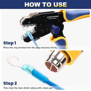 Terminales de Anillo de Cobre Puro para Ingeniería Química, 100/200/600 Piezas, Conectores Termocontraíbles Impermeables - Product Image 2