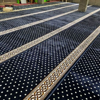 Tapis de couloir d'hôtel en nylon antidérapant, fabriqué à la machine, jacquard, lavable, antibactérien, imprimé, personnalisé, tapis de salle de banquet