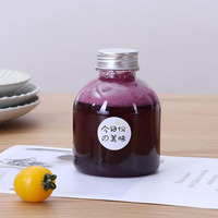 Bouteille en PET de qualité alimentaire pour soda, jetable, transparente, en plastique, pour emballage de liquides et jus, vente en gros